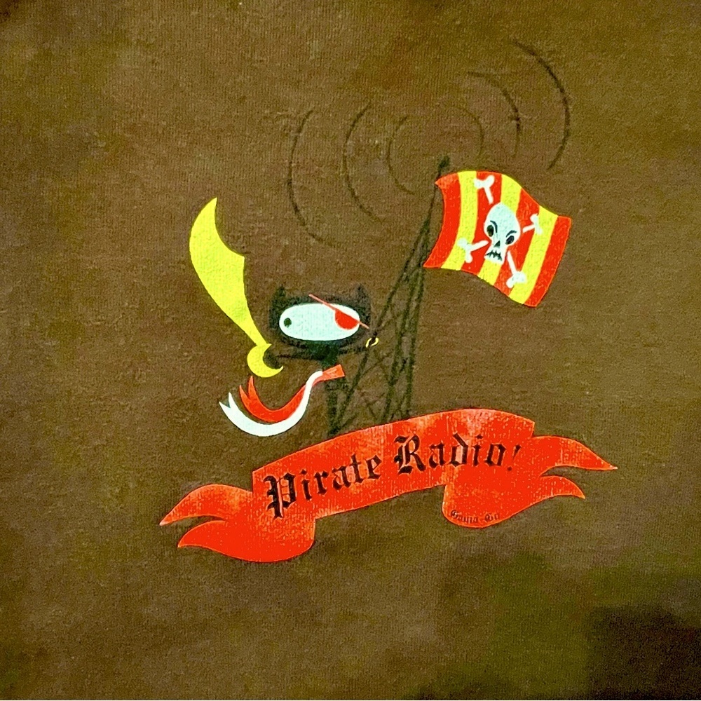 Y2K, Rare Gama Go: Pirate Radio! 2005, San Francisco Original Art T-shirt
